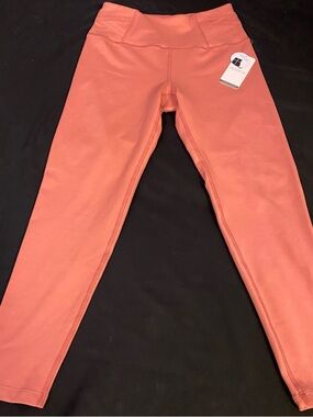 Apana Coral-Red High-Rise Leggings